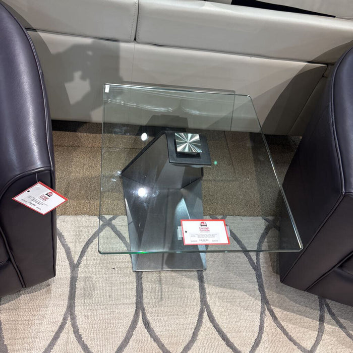 GT+Black Metal Base End-Table (LSH)