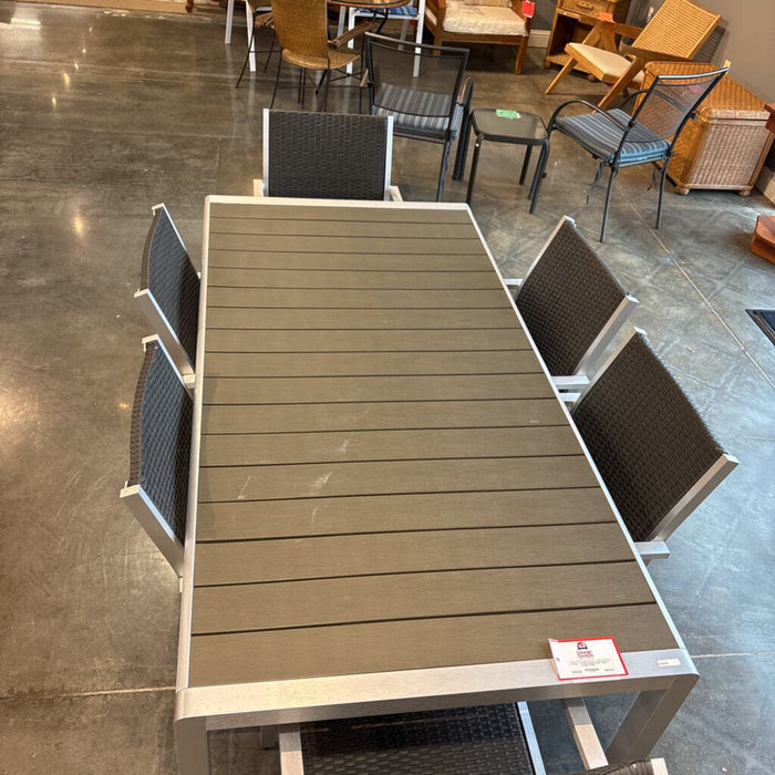 Outdoor Patio Table + 6 Chairs (KHK)