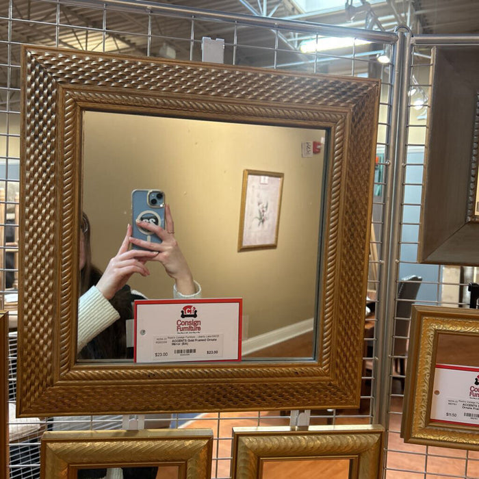 Gold Framed Ornate Mirror (BA)