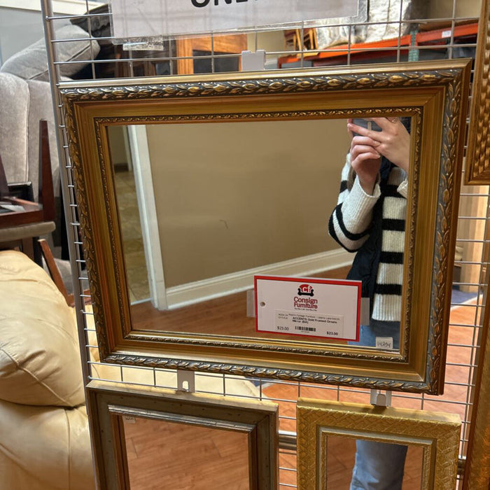 Gold Framed Ornate Mirror (BA)