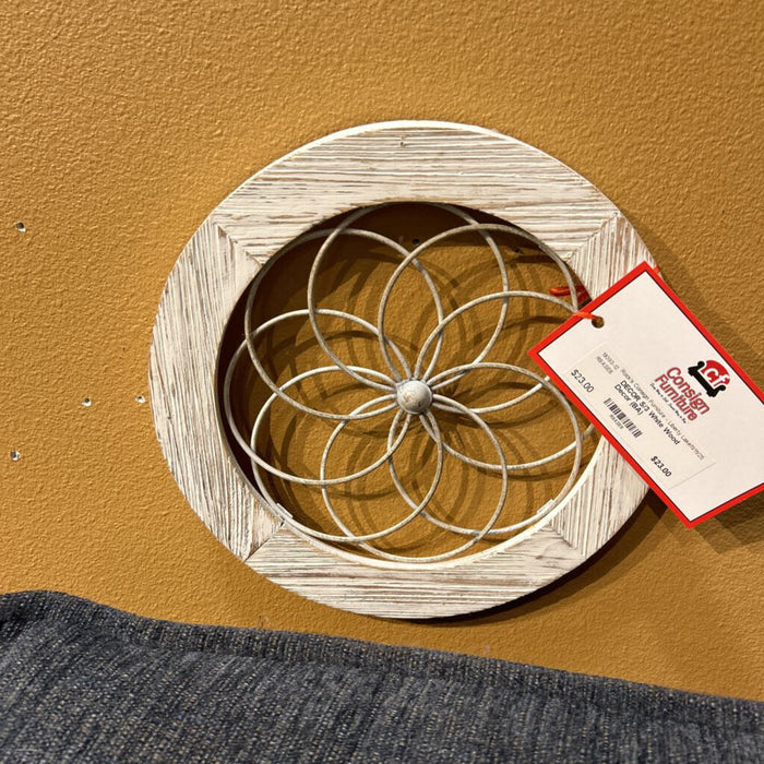 S/3 White Wood Decor (BA)