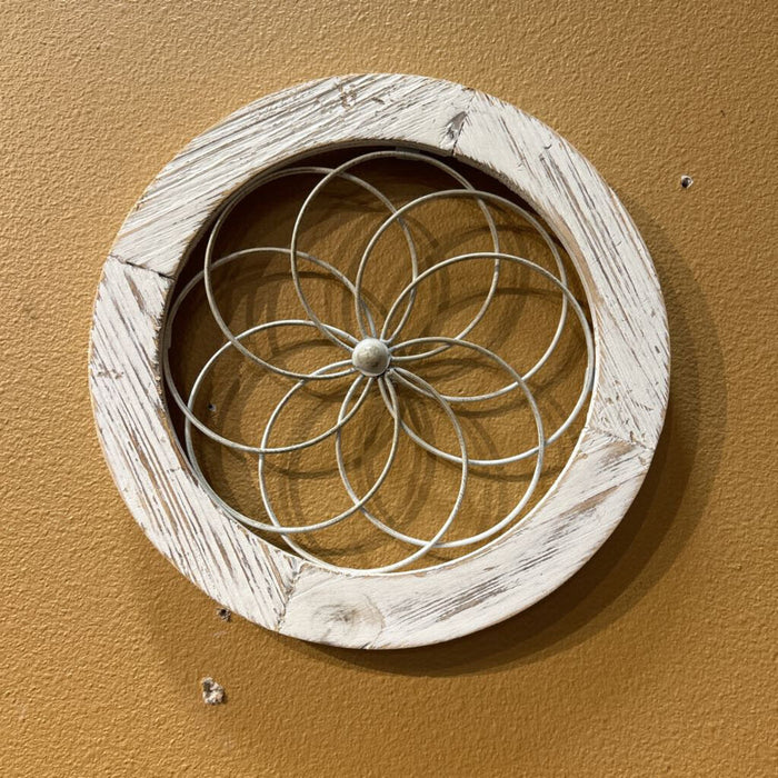 S/3 White Wood Decor (BA)