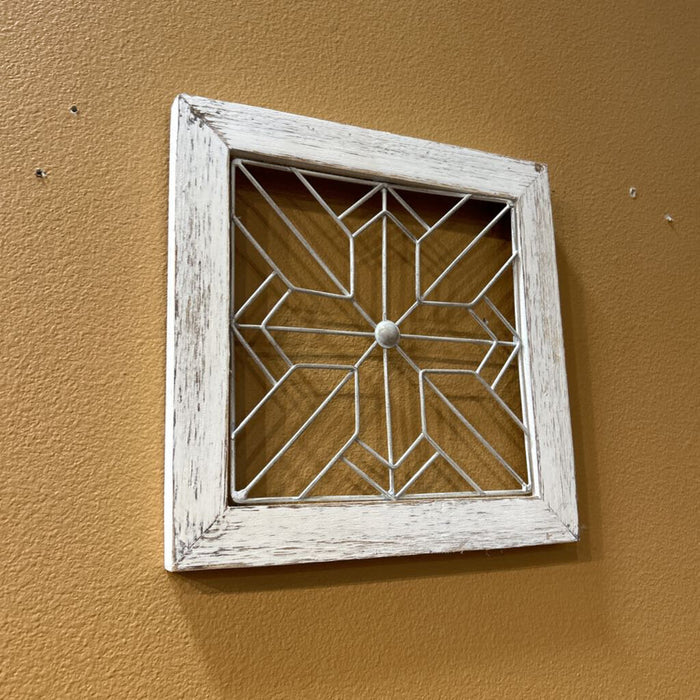 S/3 White Wood Decor (BA)