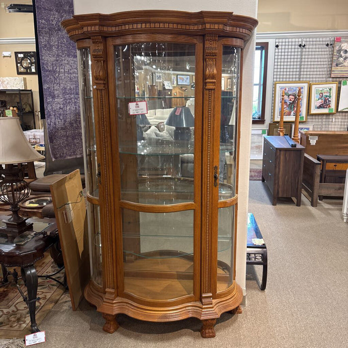 Curved Oak Curio (ATH)