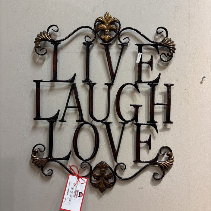 Live Laugh Love Metal Decor (BT)