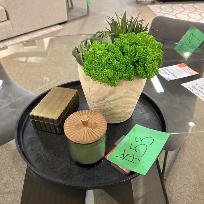 Round Tray + Decor Pieces (AL)