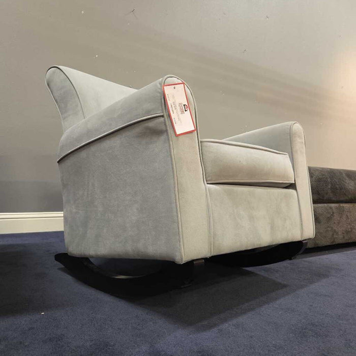 Blue Fabric Rocking Chair (BAH)