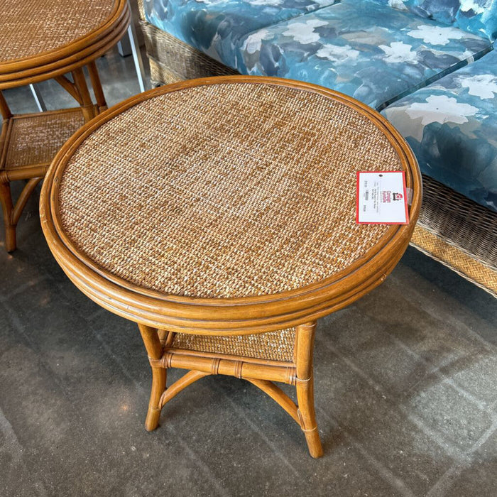Round 2 Tier Wicker End Table (SK)