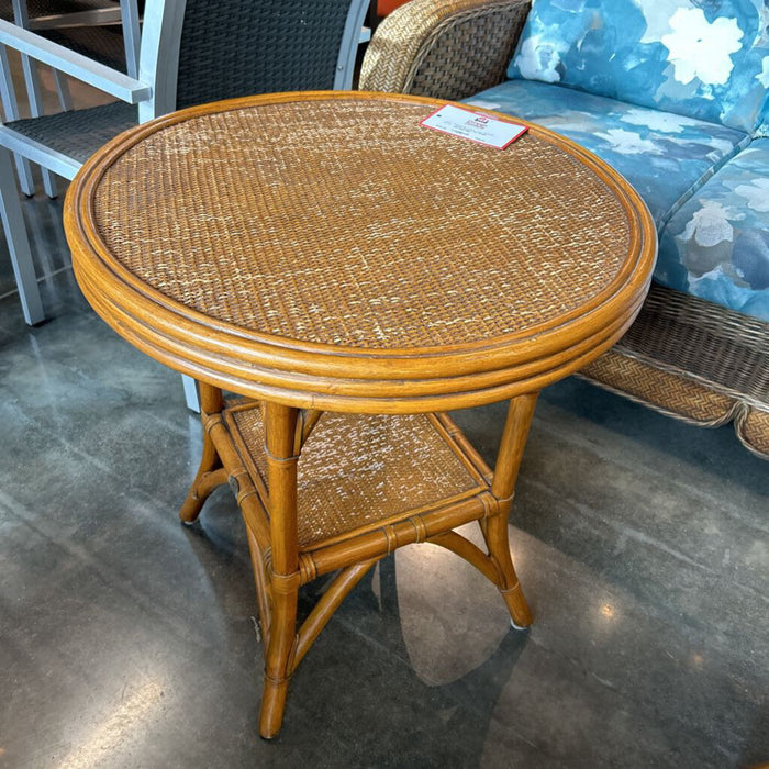 Round 2 Tier Wicker End Table (SK)