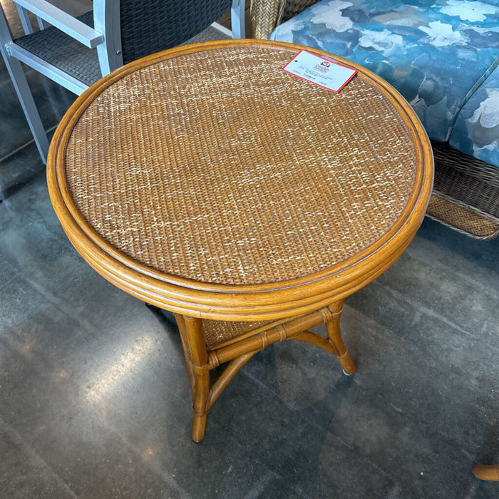 Round 2 Tier Wicker End Table (SK)