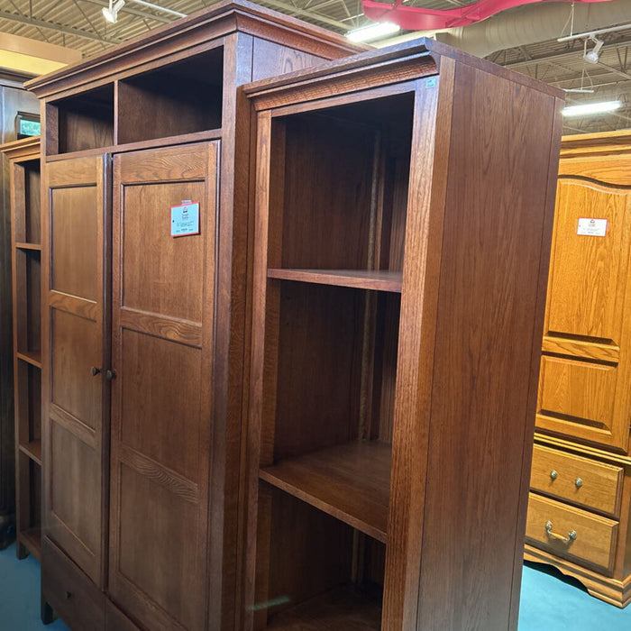 2 Door 2 Drawer DW TV Armoire w/ 2 Side Units (KBI)