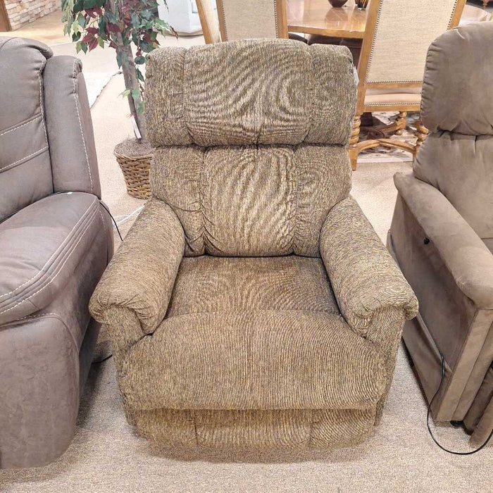 Brown Fabric Recliner (LSH)