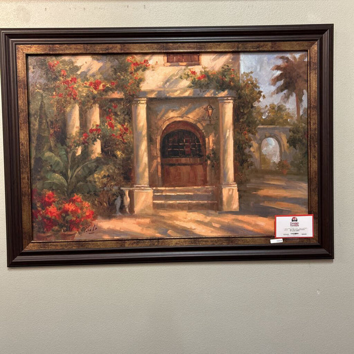 Wood Framed Artwork Of Scenary (BAH)