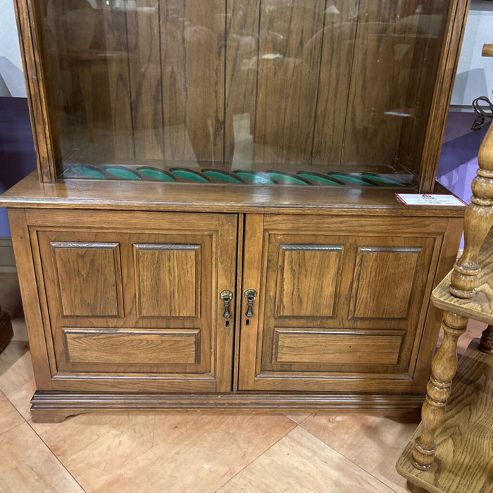 Wood Gun Cabinet W/ Glass Doors (LSH)