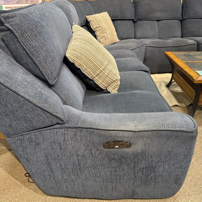 5PC Fabric Blue Electric Sectional(BHLK)