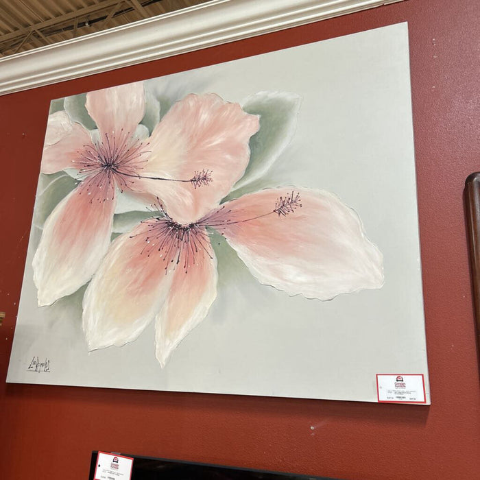 Large Floral Canvas Artwork(BAI)