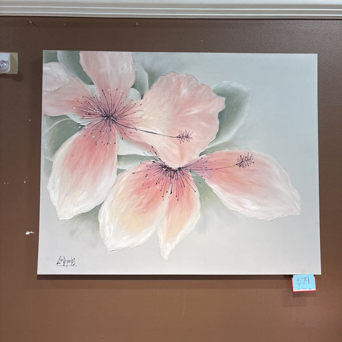 Large Floral Canvas Artwork(BAI)