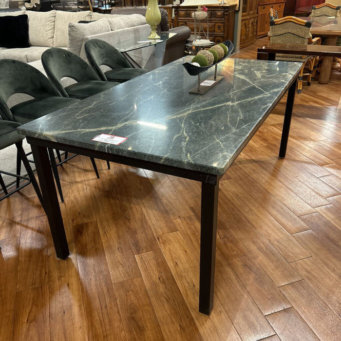 Granite Top/Black Metal Base Table(BHLK)