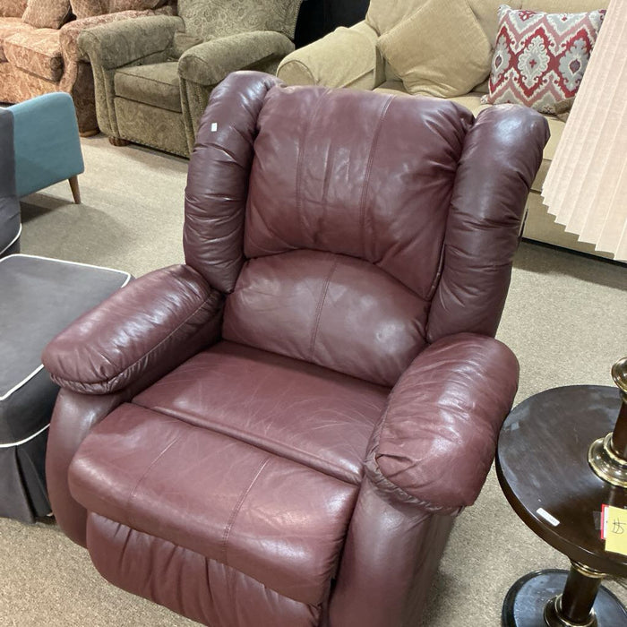 Red Leather Recliner(LSH)