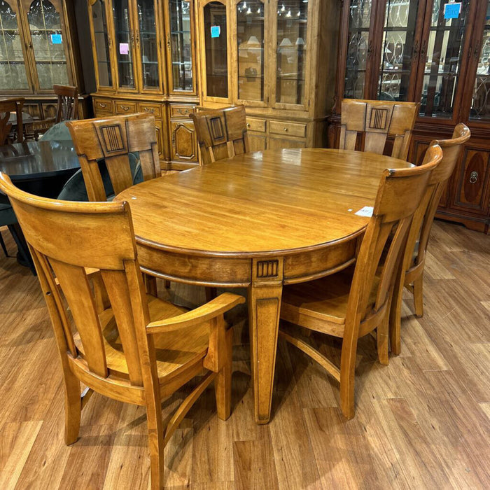 LW Table + 6 Chairs + 2 Leaves (KMH)