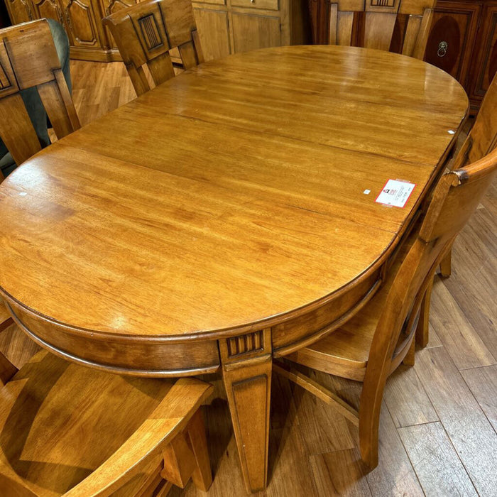 LW Table + 6 Chairs + 2 Leaves (KMH)