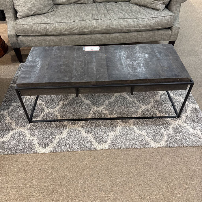 Black Wood + Metal Coffee Table (BAH)