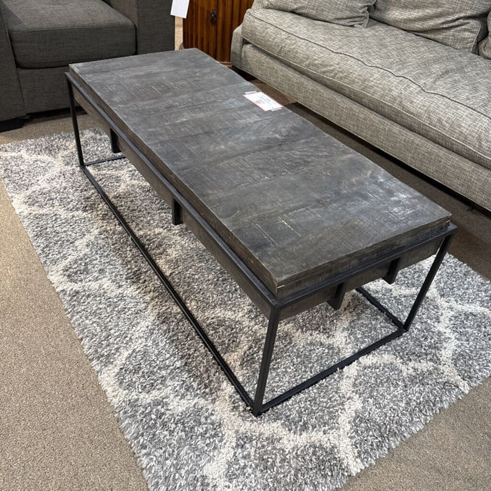 Black Wood + Metal Coffee Table (BAH)