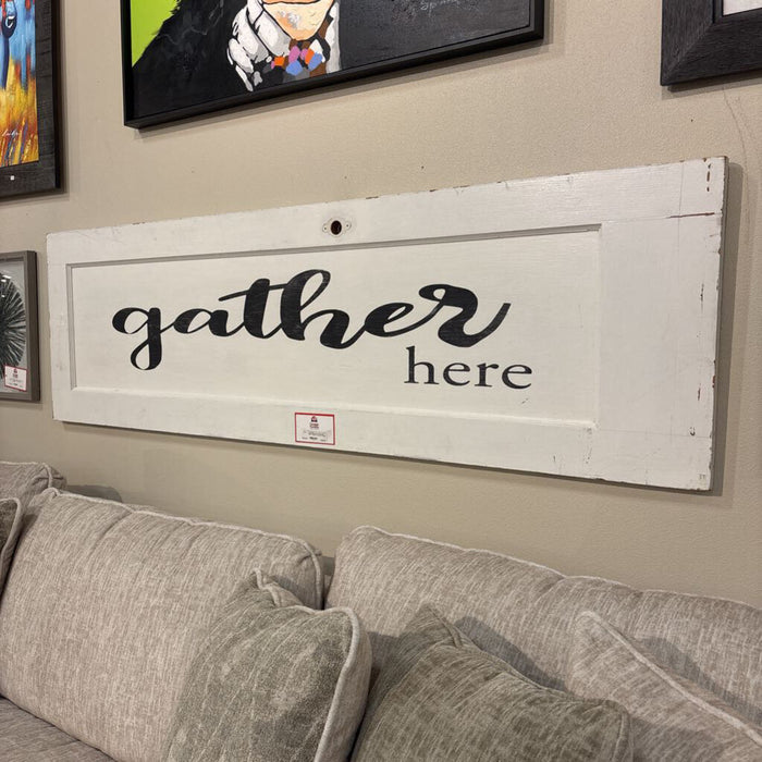 Large Horizontal White "Gather" Artwork (LHA)