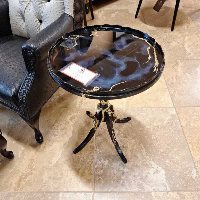 Black Gold Lux Color Shift End Table (BIH))