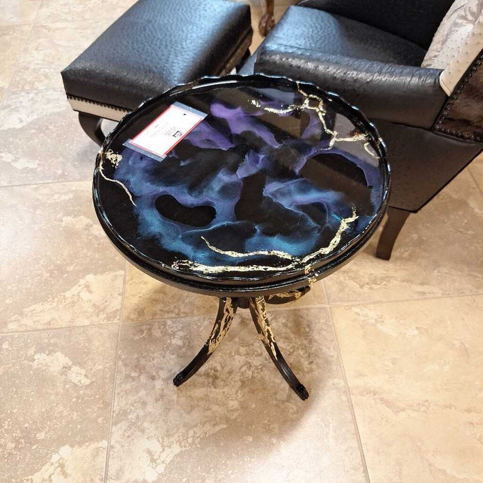 Black Gold Lux Color Shift End Table (BIH))
