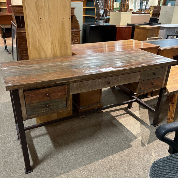 Multi-Color Rustic 5-Drawer Desk(KHK)