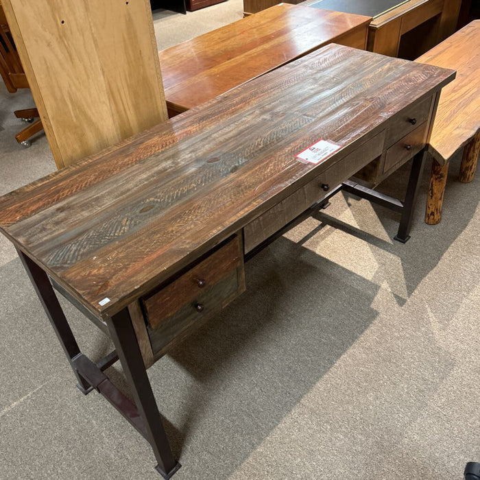 Multi-Color Rustic 5-Drawer Desk(KHK)