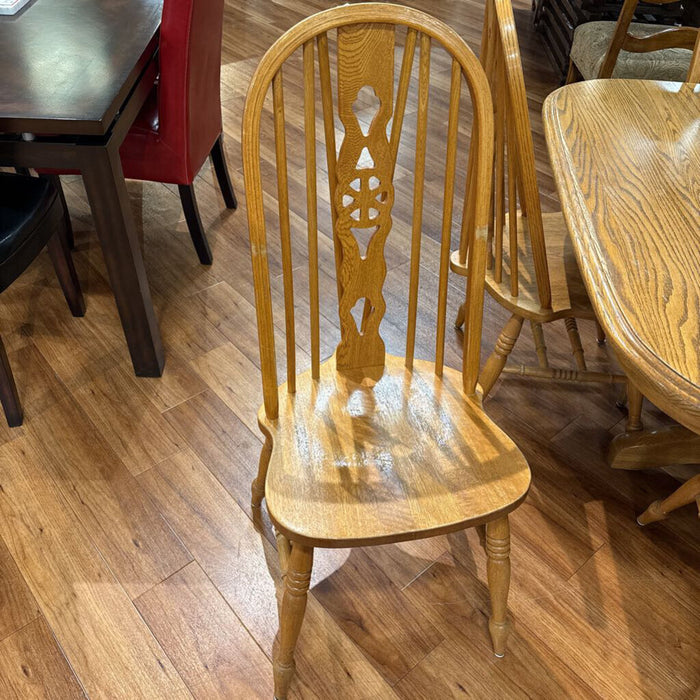 Oak DR Table + 9 Chairs (ALK)