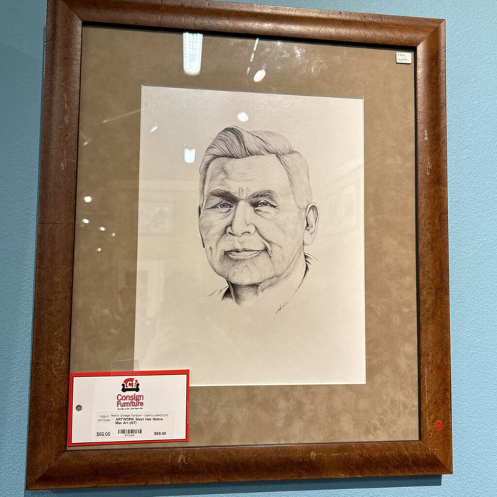 Short Hair Native Man Art (AT)