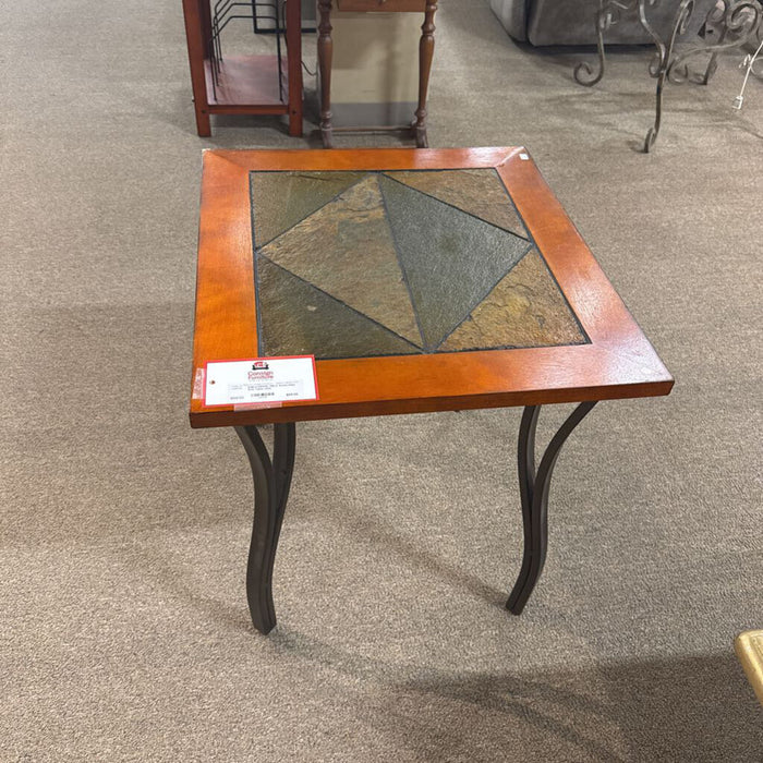 Stone Inlay End Table (AS)
