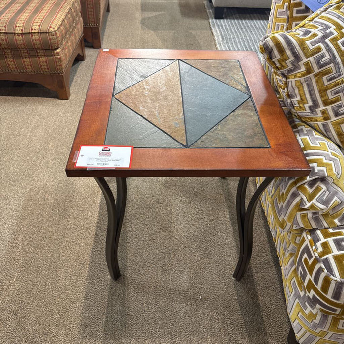 Stone Inlay End Table (AS)