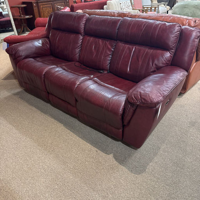 Red Leather Sofa (SLH)