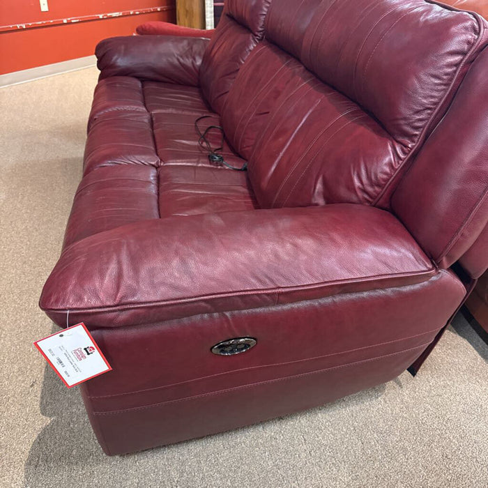 Red Leather Sofa (SLH)