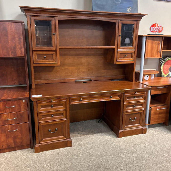 Two Tier Desk + Hutch Top (AMK)