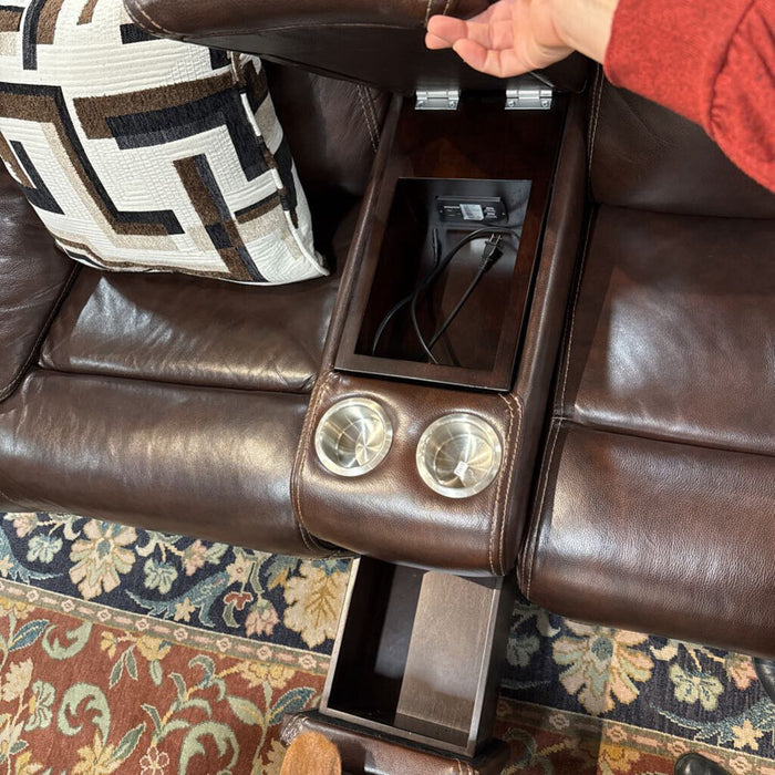 Dark Brown PWR Reclining Loveseat (SKH)