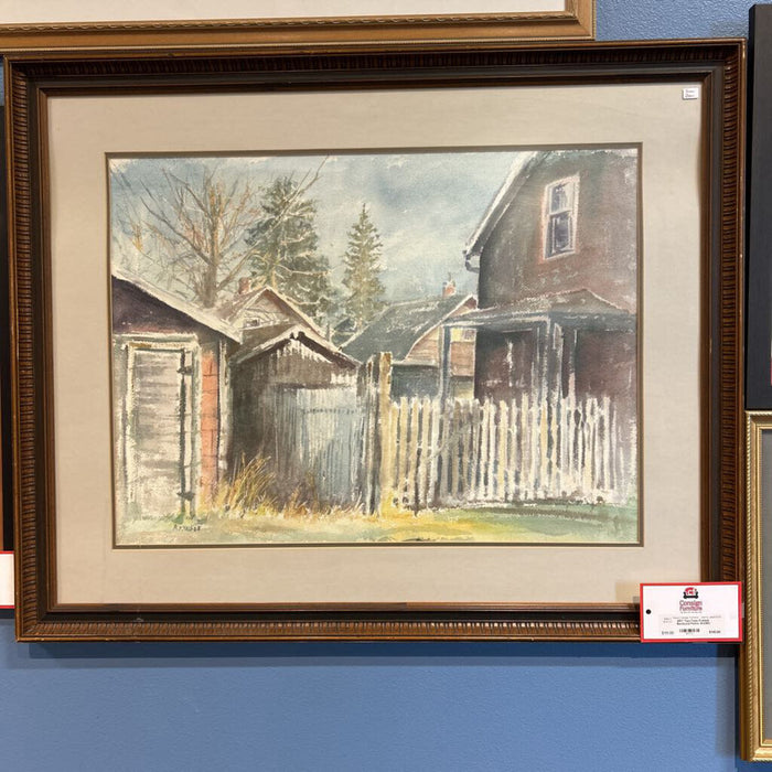 Two-Tone Framed Backyard Fence Art(SK)