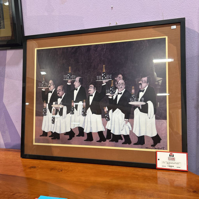 "Waiting Staff" Framed Art(SK)