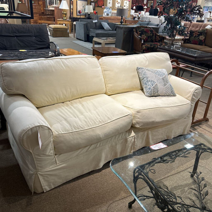 White Fabric 2C Sofa(ATH)