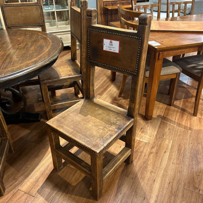 S/6 Leather NH DR Chairs (KHK)