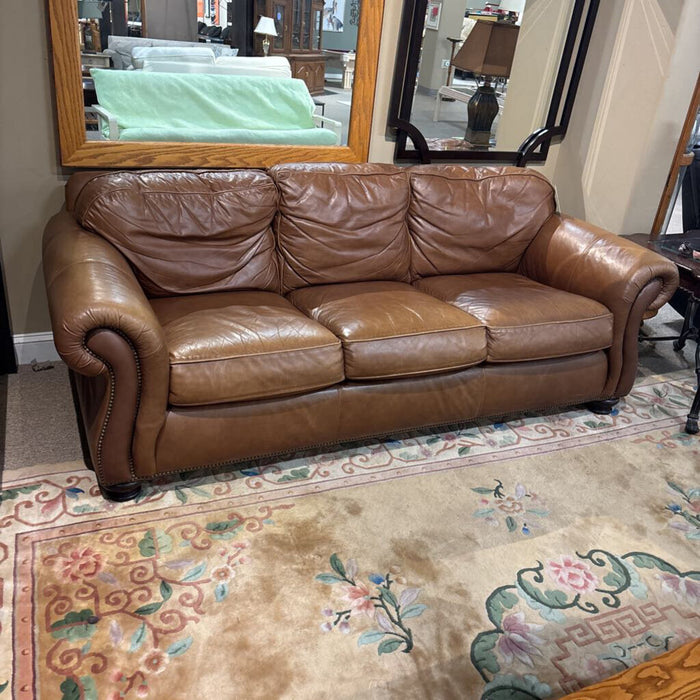 Brown NH Leather Sofa (SAK)