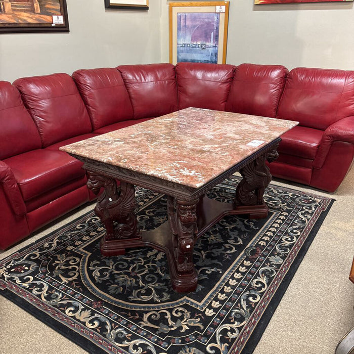 Marble Top Coffee Table w/ Dragon Legs (BIMK)