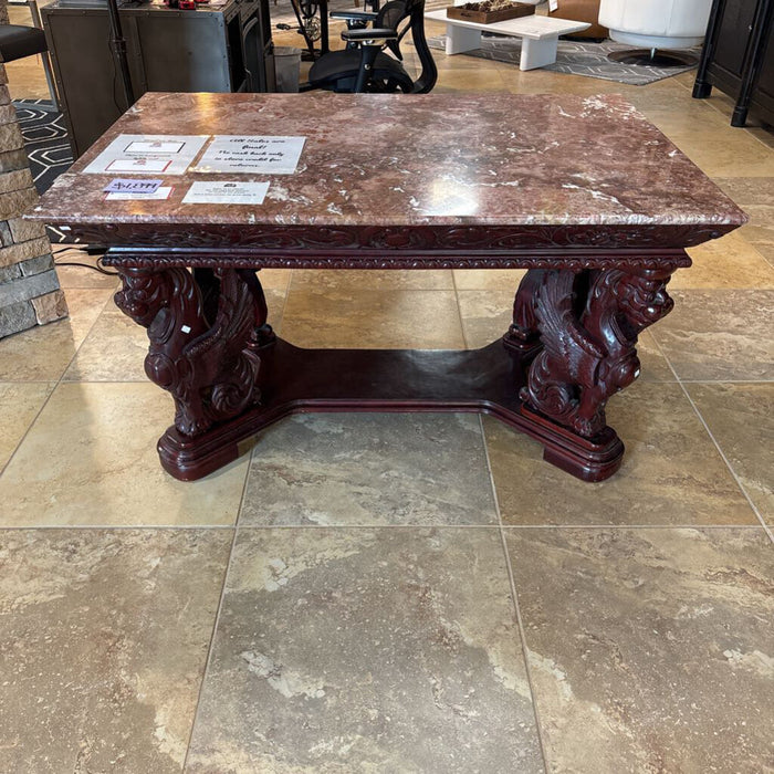 Marble Top Coffee Table w/ Dragon Legs (BIMK)