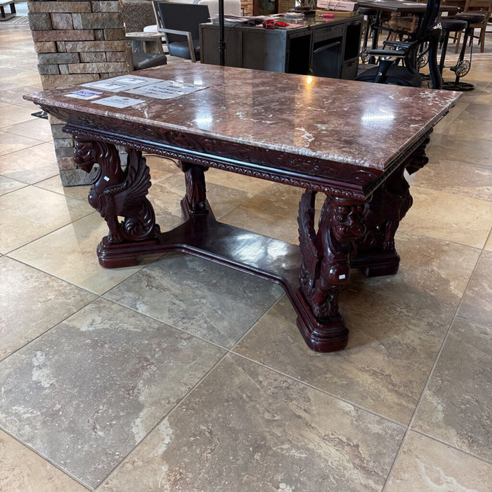 Marble Top Coffee Table w/ Dragon Legs (BIMK)