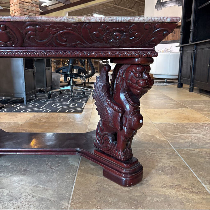 Marble Top Coffee Table w/ Dragon Legs (BIMK)