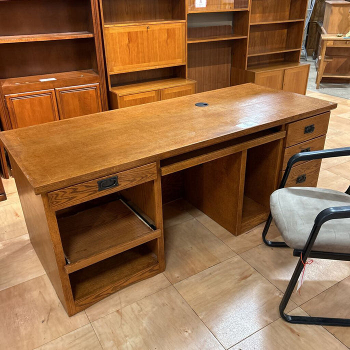 Orange Wooden Executive Desk (ALK)